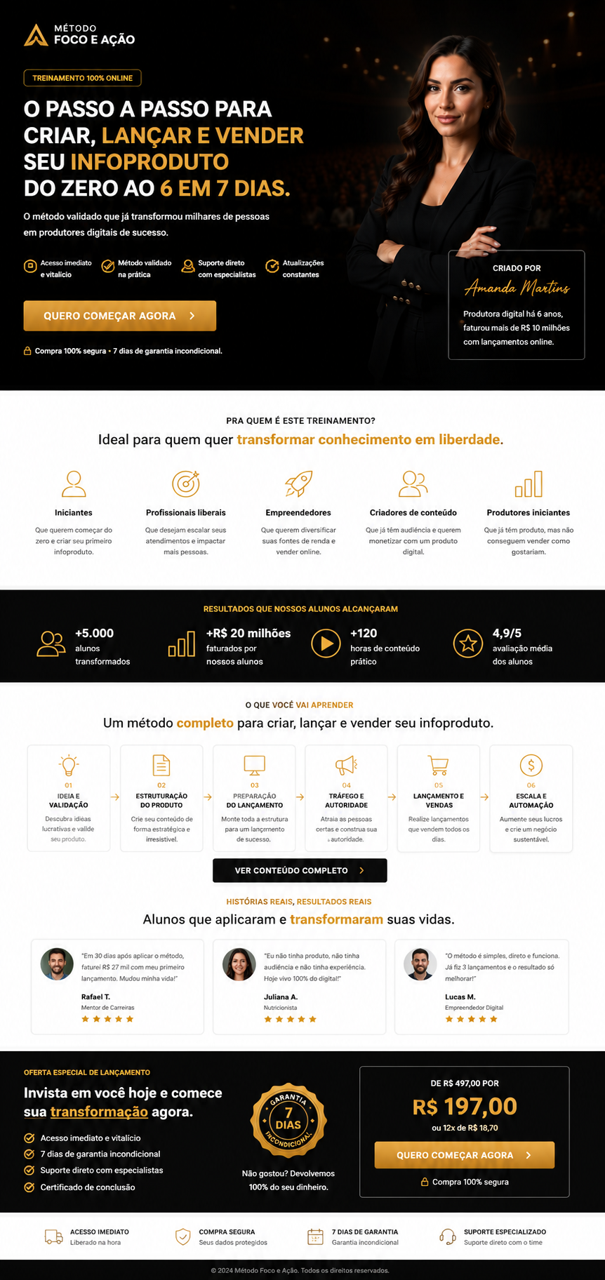 Site Método Foco e Ação